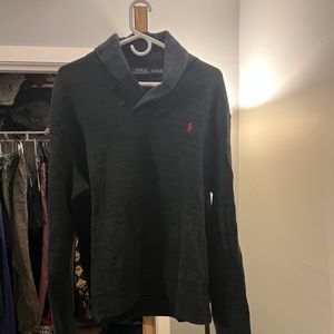 Men’s gray polo sweater size XL